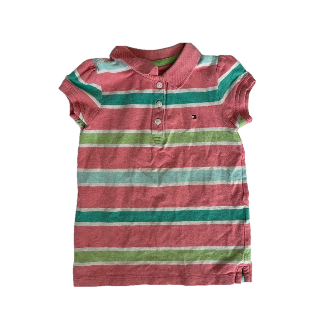3/24$ Tommy Hilfiger Toddler/Kid Striped Polo Shirt Size 4T